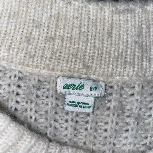 Aerie cream oversized sweater - Picture 3 of 5
